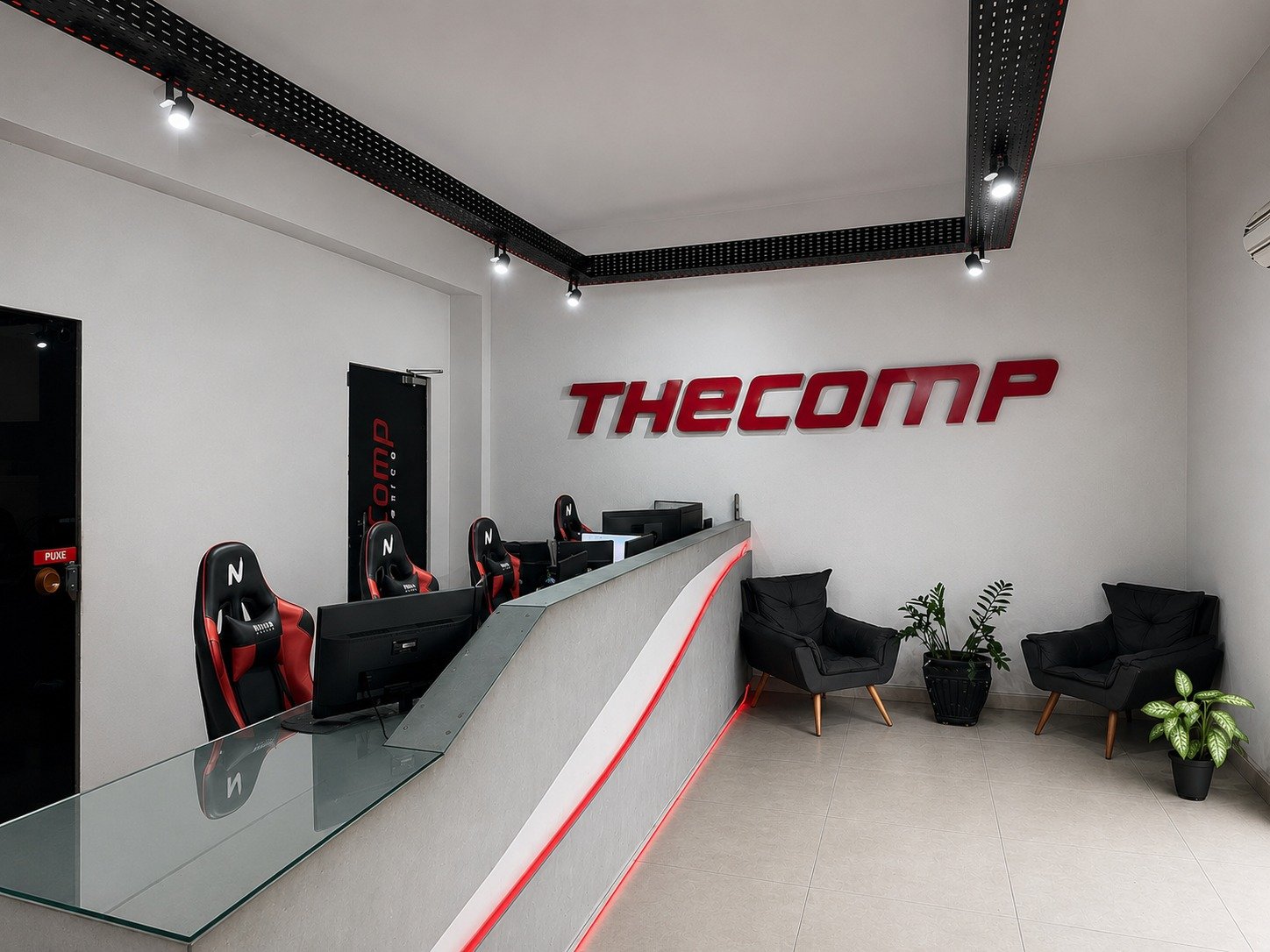 Recepção da loja TheComp Informática em Ribeirão Preto